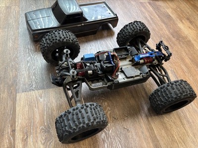 Used Traxxas E-Revo 2.0 1/8 Monster Truck Roller Chassis With Servos And Extras.