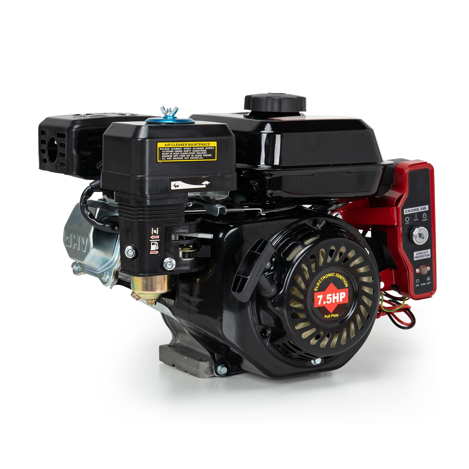 Electric Start Horizontal Engine 4-Stroke 212CC Go Kart Gas Engine Motor 7.5HP~