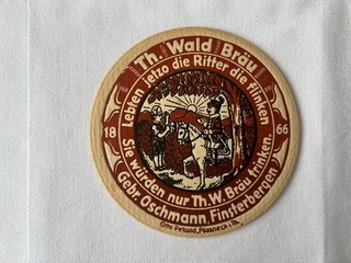 VK Bierdeckel aus Finsterbergen / Thüringen Thüringer Wald Bräu