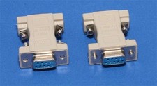 DB9 9Pin RS232 Serial Port Female to Female Null Modem Adapter Gender Changer