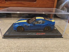 1:18 BBR Ferrari F12 TDF Azzuro Dino/ Yellow Stripe. Diecast LTD 120 PCS
