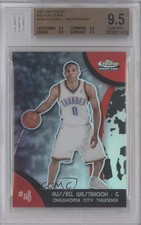 2007 Finest 2008-09 Rookie Refractor Russell Westbrook #104 BGS 9.5 GEM MINT 2e6