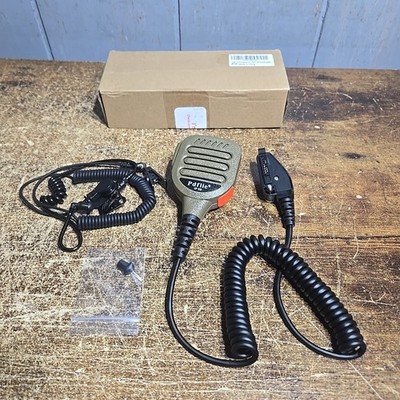 IP65 Waterproof Shoulder Mic Walkie Talkie Radio Speaker Microphone 3.5mm Aud...