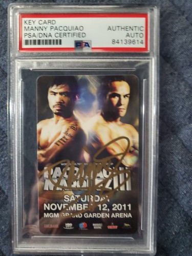 key card manny pacquiao autograph