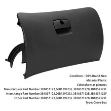 Dashboard Glove Box Black 3b1857122 For Vw Passat 1998-05