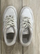 Nike Air Force 1 White Leather Sneakers Kids