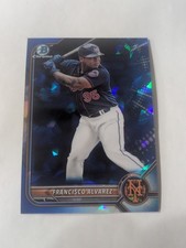 Francisco Alvarez 2022 Bowman Chrome Sapphire #BCP-184 New York Mets