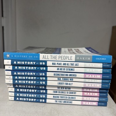 Full Set Hakim s History of US Books 1-10 American History