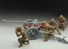 1/35 Resin figures WWII German 4 Soldier Artillery Crew Unpainted Unassembled