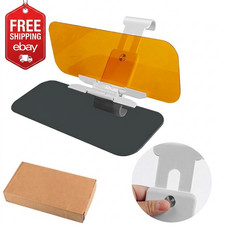 2 In 1 Car Sun Visor Anti-glare Shield Day Night Vision Driving Extension Hd Cle