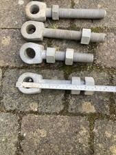 Massive Metal Gate Adjustable Eye Bolts 8 In Total