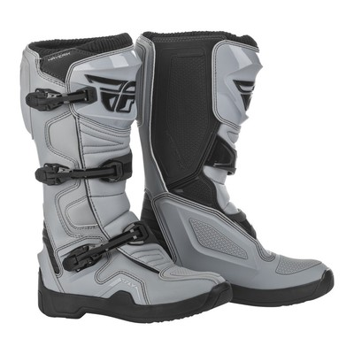 #ad Fly Racing Gray and Black Maverik MX Off Road Boots Men#x27;s Size 7 $89.99