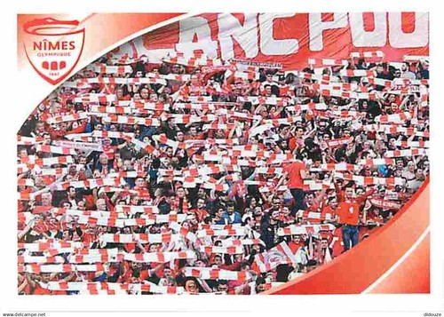 Emblema Do Futebol De Nimes Olympique Em Uma Parede Imagem de Stock