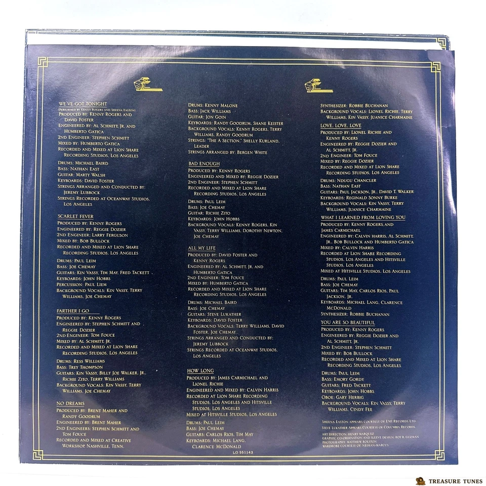 Kenny Rogers – We've Got Tonight Vinyl (LP, Album, Club Edition) - Image 4 of 4