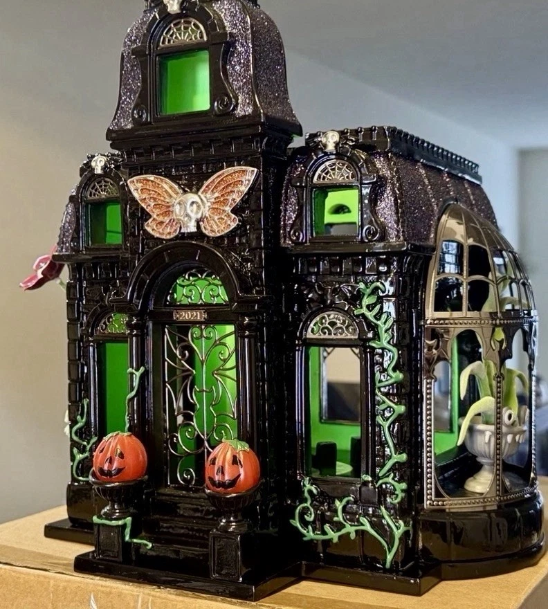Bath & Body Works Halloween 2021 Haunted House Luminary Candle Holder - Image 2 of 4