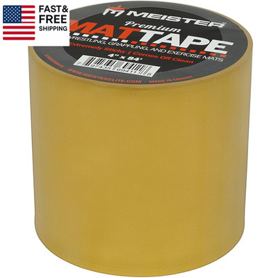 Premium Mat Tape for Wrestling, Grappling and Exercise Mats - Clear - 4'' X 84Ft