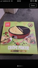 Heat & Eat Crepe Pancake Maker Non Stick Coating With Adjustable Temperature