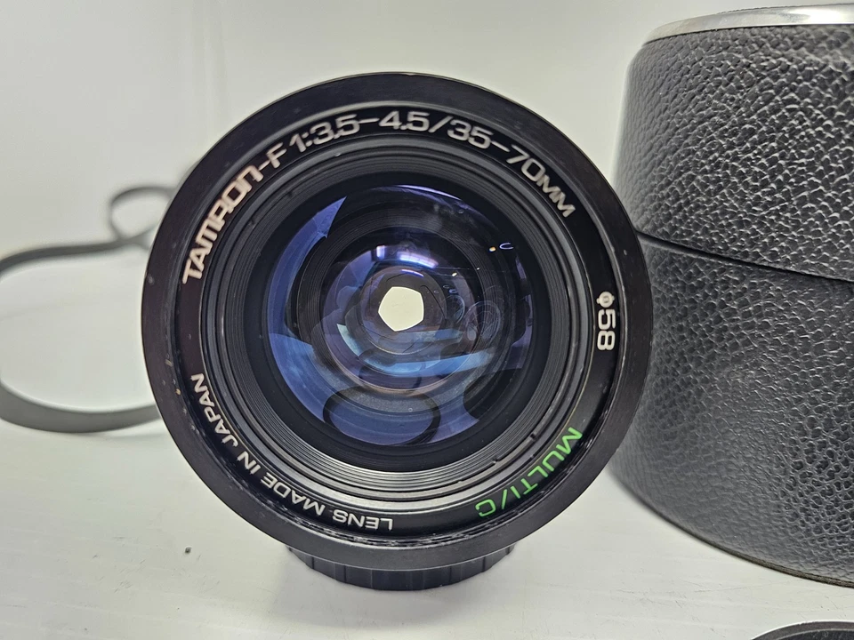 TAMRON 35-70mm f1:3.5 Multi/C  Lens for NIKON With Case, Caps &  UV Filter Japan - Image 3 of 4