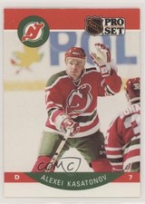 1990 Pro Set Alexei Kasatonov (Full Quotation Marks Around Rookie in Line 5) 1z4