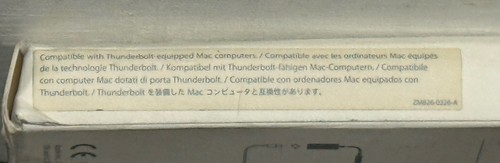 Apple Thunderbolt 2 to FireWire 800 Adapter A1463 MD464ZM/A OEM Genuine NEW - Photo 6/8