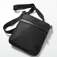 Emporio Armani Schultertasche Crossbody Herren Eagle Plate Bag UC001 SCHWARZ-...