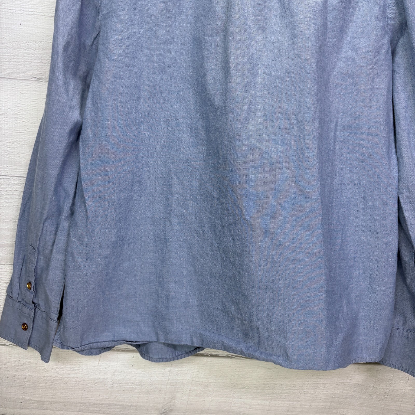 Talbots Women’s Chambray Button Front Popover Shi… - image 9