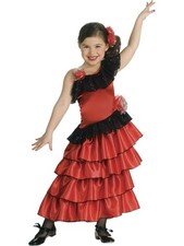 Spanish Flamenco Girl's Dress Costume