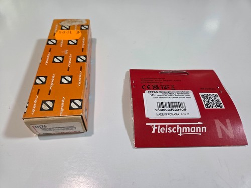 Arnold N 0176 elektr. Doppelkreuzungsweiche in OVP +12x Fleischmann 22240 neu! | Zustand: Neu