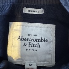 Abercrombie  Fitch Muscle Hoodie Vintage Y2K Sweatshirt Medium Button Heavy