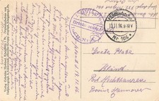160987) Feldpost 1. Wk AK Wilna, Fp-Station Nr. 166, 1. Bataillon Inf. R. Nr. 4