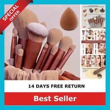 Makeup Brush Set Nylon Foundation Powder Eyeshadow Kabuki Blending 13pc