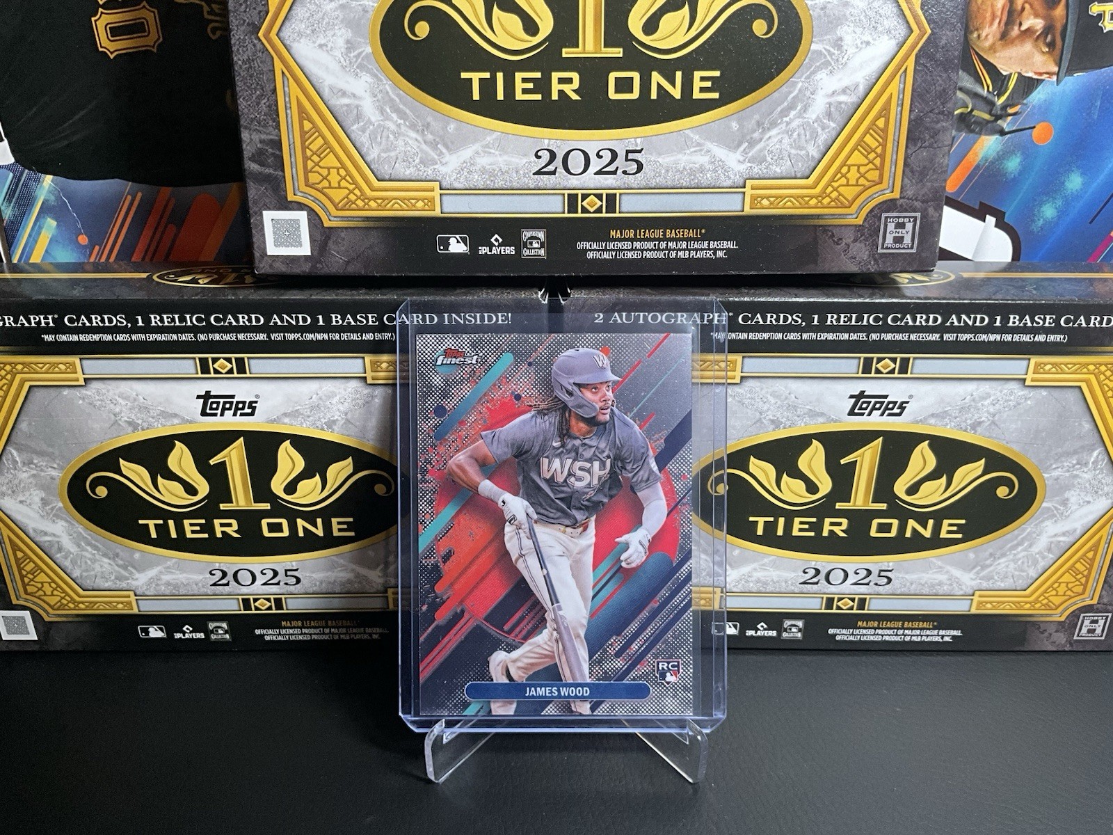 2025 Topps Finest - Washington Nationals Rare James Wood #300 (RC)