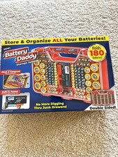 180 Battery Daddy Storage System Caddy Organizer with Case and Tester