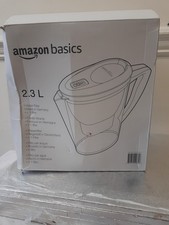 Amazon Basics 2.3L (4 Pints) Water Filter Jug with 1x30 Days Cartridge 
