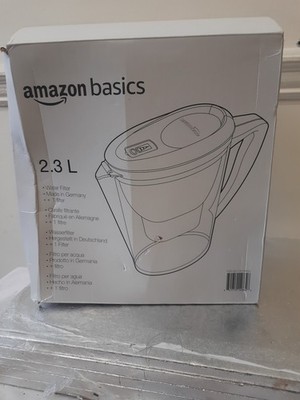 Amazon Basics 2,3L (4 Pints) Wasserfilterkanne mit 1x30 Tage Kartusche 