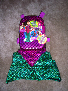 New! NARLY NOGGINS Mermaid Dress Up Swim Trainer M/L 33- 55 Pounds Swim Level 2
