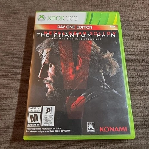 Metal Gear Solid V The Phantom Pain Day One Edition (Xbox 360) 2 Discs Tested