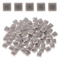 100G Mosaikfliesen 1X1Cm Hellgrau FüR Diy Bastelbedarf Heimdekoration