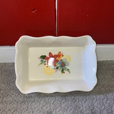 Pioneer Woman Durable Floral Medley 11 X 8 Baking  Rectangular Fluted Edge  #Q 