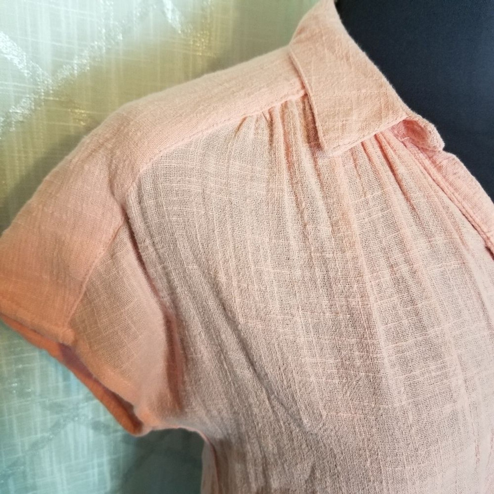 Universal Thread Top Tie Front Orange Womens Size… - image 5