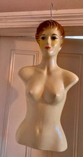 Appendiabiti vintage anni 50/60 testa di manichino vestiti