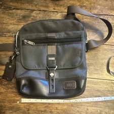 Tumi Black Small Mens Crossbody Bag Adjustabl...