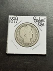 1899 P Barber Silver Quarter Good Better Date U.S. 25c Type Coin (Raw18309)