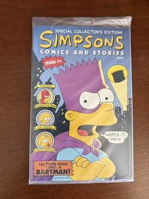 Simpson comic and stories # 1 with Poster Sealed in Bag NEW Bongo 1993