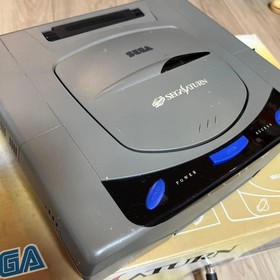 Sega Saturn HST-3200 console boxed set controller cables tested works Japan