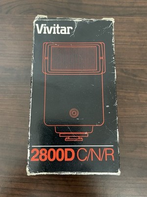 Vivitar 2800D C/N/R Auto Thyristor Shoe Mount Electronic Flash Canon/Nikon/Ricoh