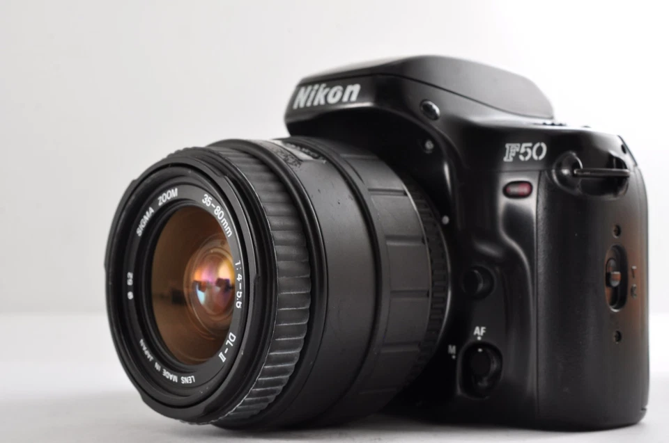 Nikon F50 Black SLR Camera w/Sigma AF 35-80mm f4-5.6 [Exc+5] Japan / 1779A#1 - Image 2 of 4