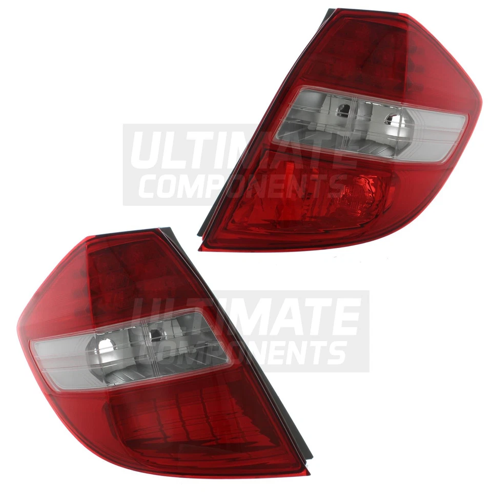 For Honda Jazz Mk3 2011-2016 LED Rear Back Tail Lights Lamps 1 Pair Left & Right