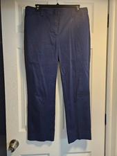 Lands' End Blue Khaki Pants Mid-Rise Slim leg