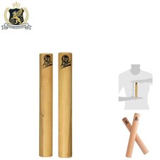 Elegant White Wood Claves - Traditional Handcrafted Percussion Instrument